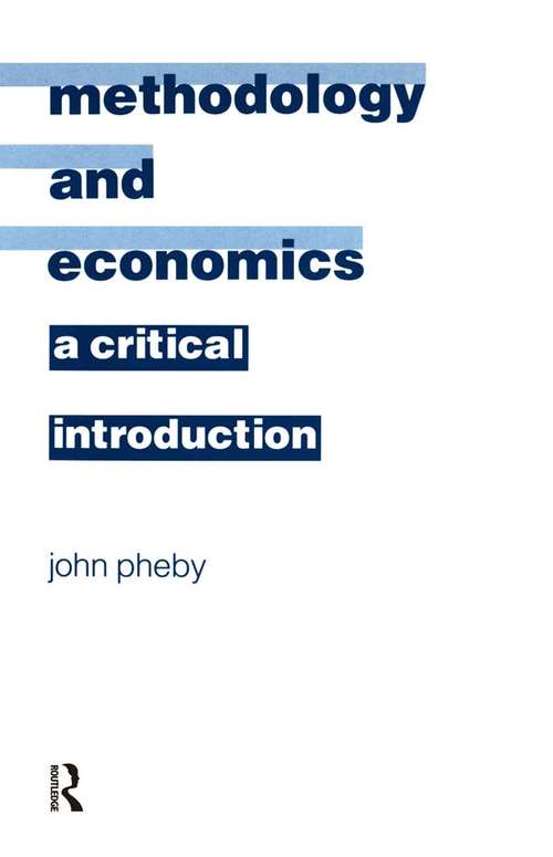 Book cover of Methodology and Economics: A Critical Introduction (3)