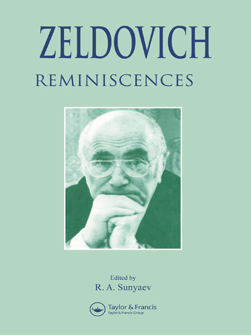 Book cover of Zeldovich: Reminiscences