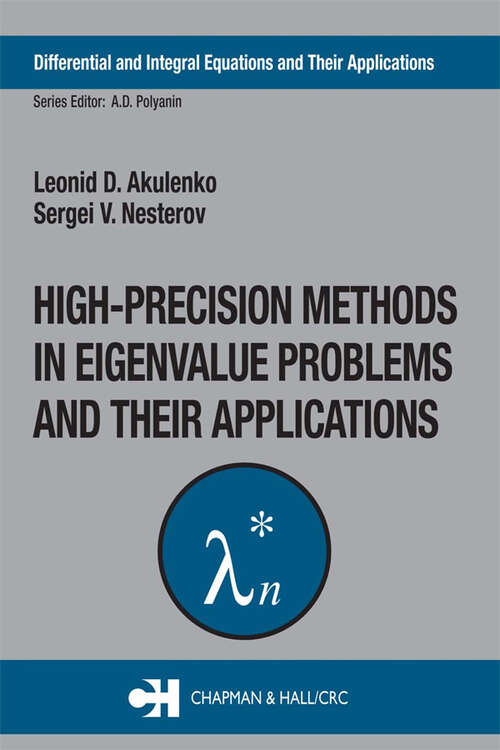 Book cover of High-Precision Methods in Eigenvalue Problems and Their Applications (1)