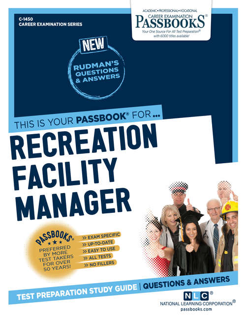 Book cover of Recreation Facility Manager: Passbooks Study Guide (Career Examination Series)
