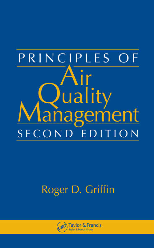 Book cover of Principles of Air Quality Management