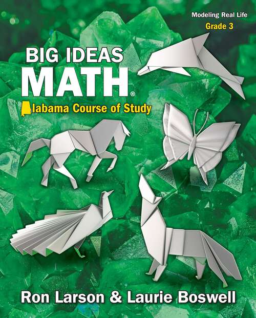 Book cover of Big Ideas Math Alabama 2022 Grade 3
