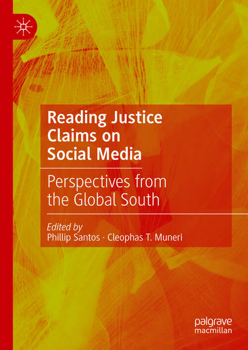 Book cover of Reading Justice Claims on Social Media: Perspectives from the Global South (2024)