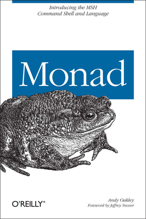 Book cover of Monad (AKA PowerShell)