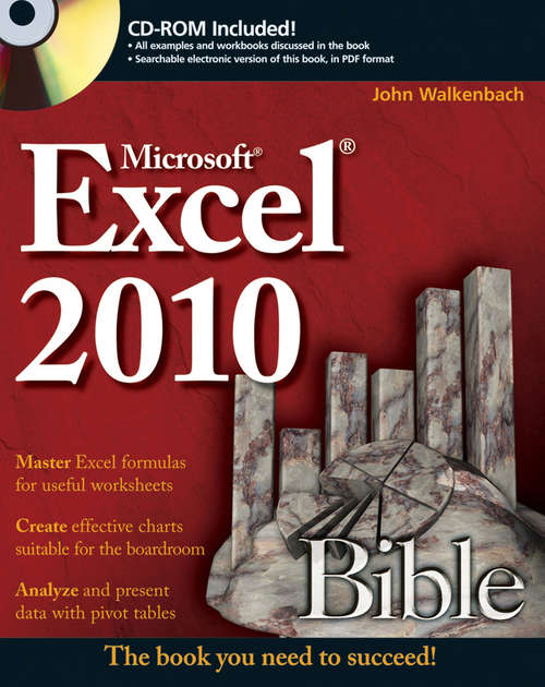 Book cover of Excel 2010 Bible: Excel 2010 Bible, Access 2010 Bible, Powerpoint 2010 Bible, Word 2010 Bible (Bible #593)