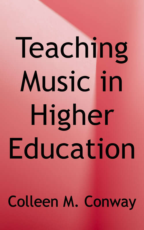 Book cover of Teaching Music in Higher Education (Second Edition)