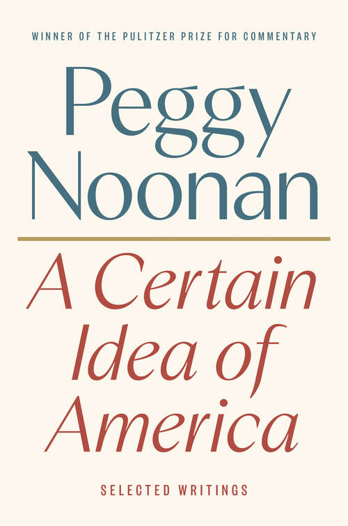 Book cover of A Certain Idea of America: Selected Writings