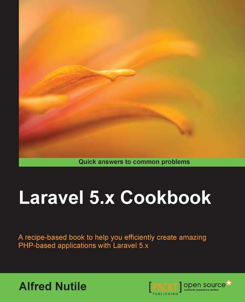 Book cover of Laravel 5.x Cookbook