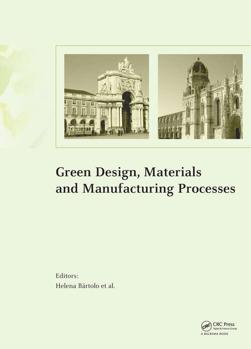 Book cover of Green Design, Materials and Manufacturing Processes