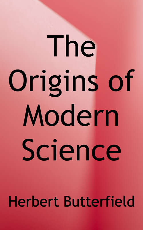 Book cover of The Origins of Modern Science