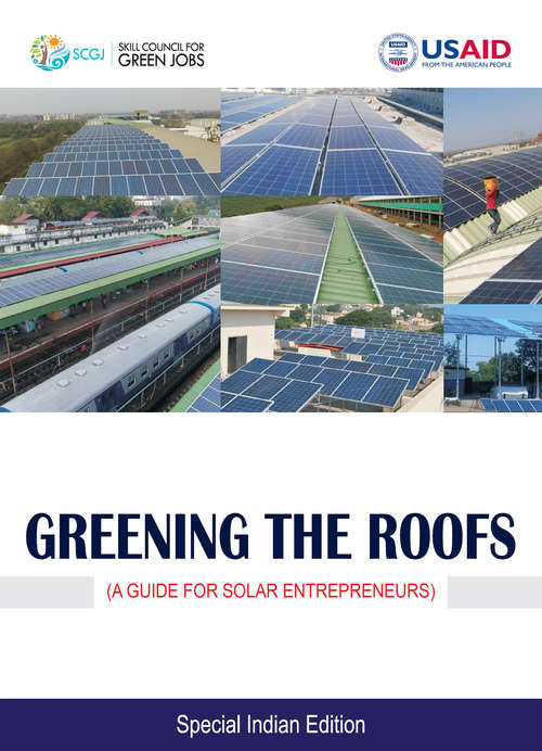 Book cover of Greening the Roofs: A Guide for Solar Entrepreneurs