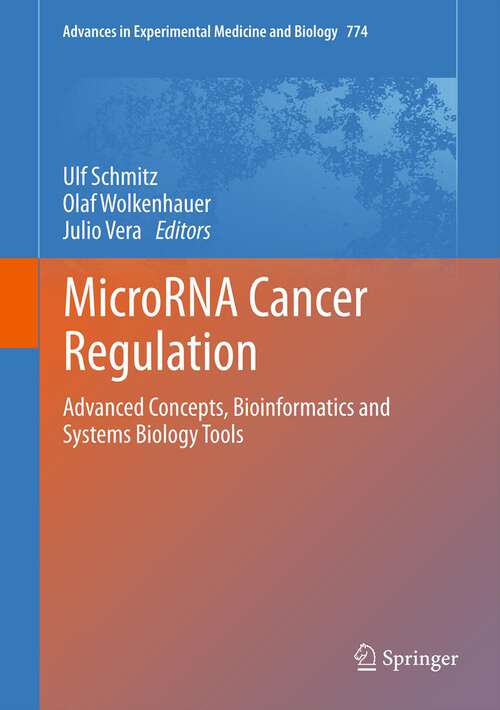 Book cover of MicroRNA Cancer Regulation