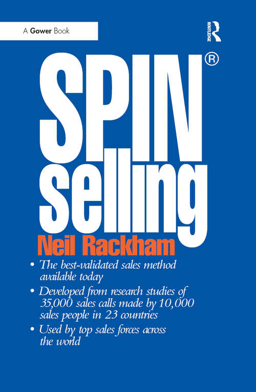 Book cover of SPIN® -Selling