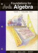Book cover of Foundations For Algebra: Year 1 (Volume #2)