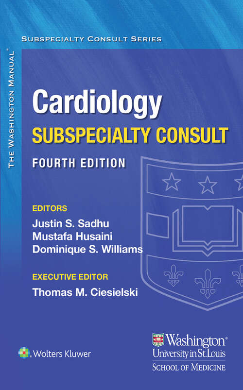 Book cover of The Washington Manual Cardiology Subspecialty Consult