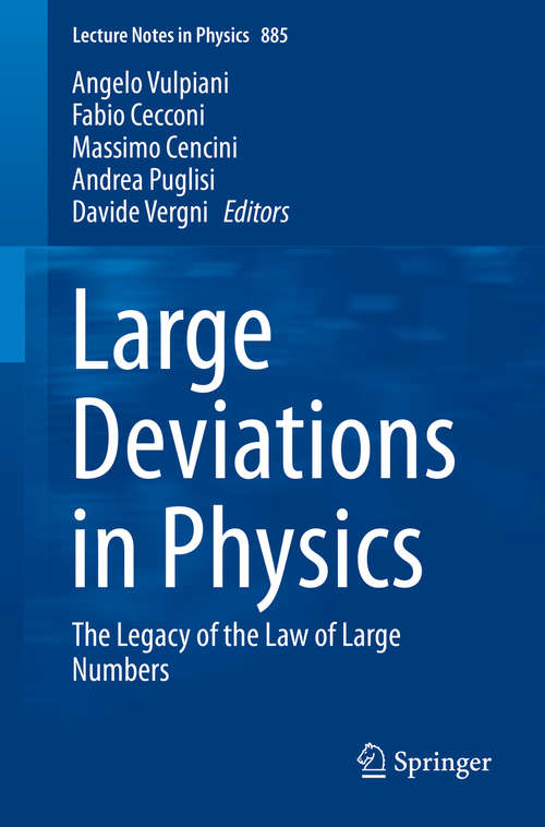 Book cover of Large Deviations in Physics