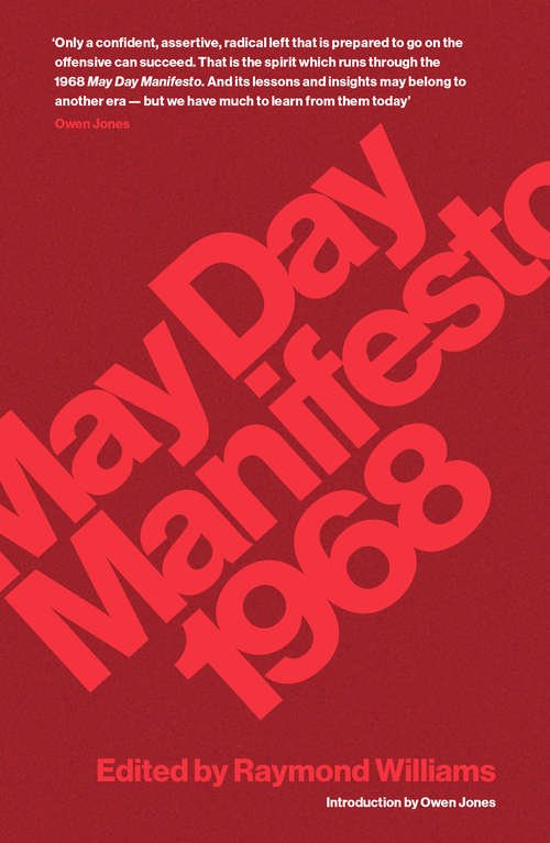 Book cover of May Day Manifesto 1968