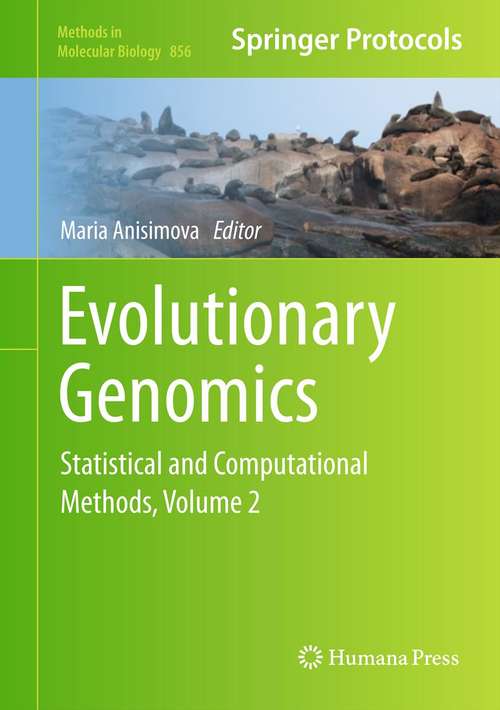 Book cover of Evolutionary Genomics