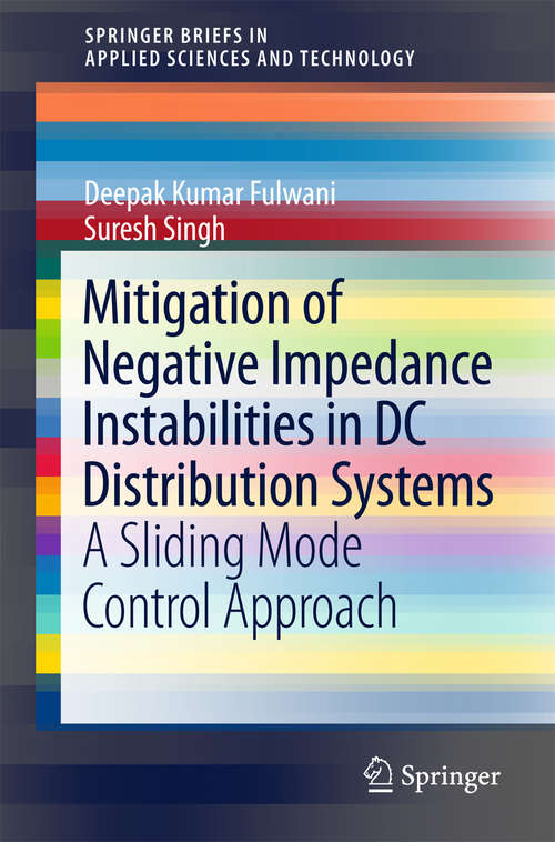 Book cover of Mitigation of Negative Impedance Instabilities in DC Distribution Systems