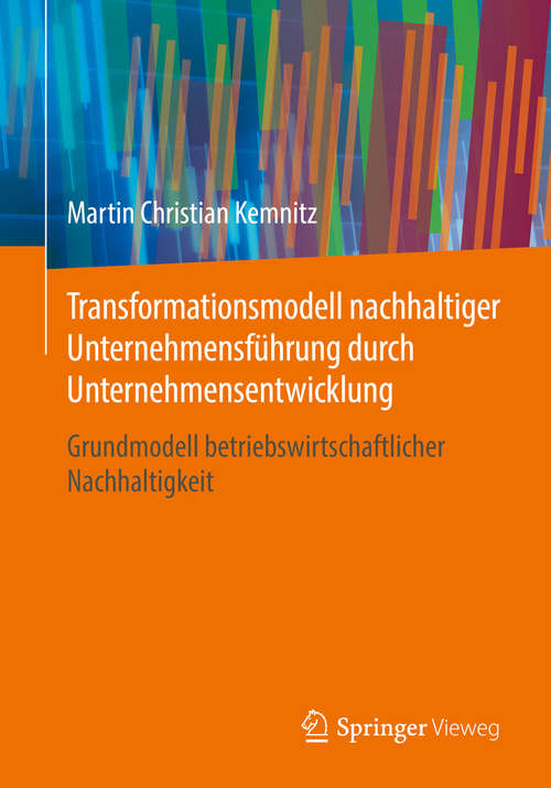 Book cover of Transformationsmodell nachhaltiger Unternehmensführung durch Unternehmensentwicklung