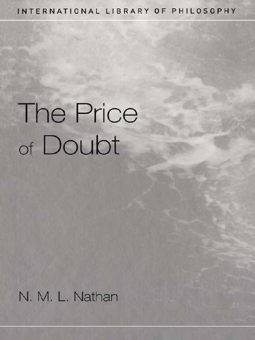 Book cover of The Price of Doubt (International Library of Philosophy)