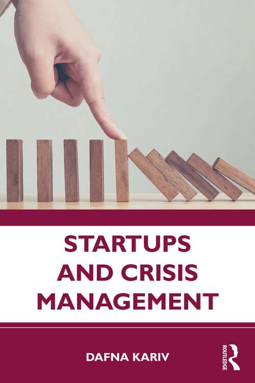 Book cover of Startups and Crisis Management