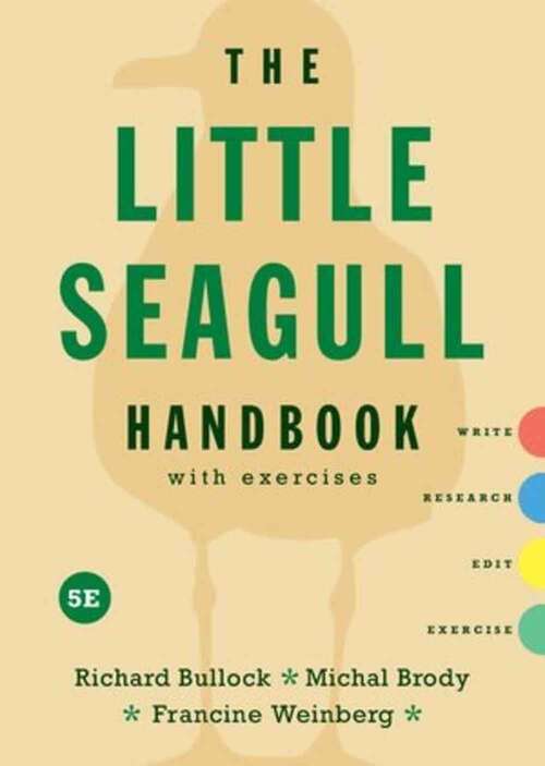 Book cover of Little Seagull Handbook with Exercises (Fifth Edition)