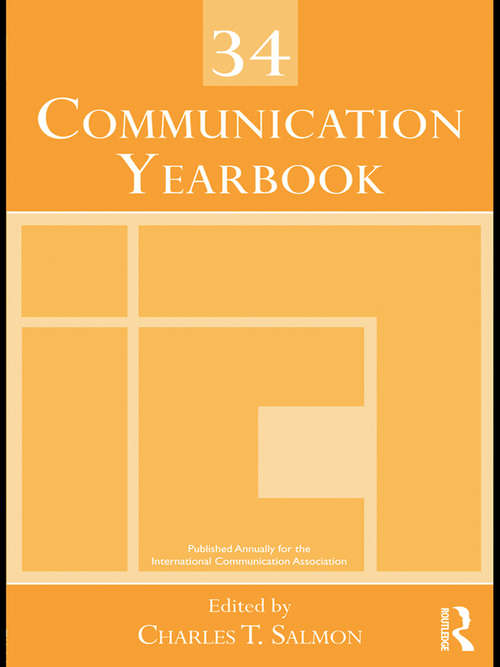 Book cover of Communication Yearbook 34