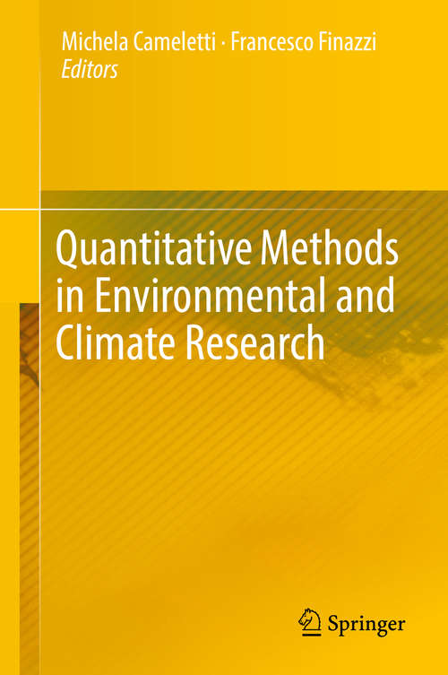 Book cover of Quantitative Methods in Environmental and Climate Research