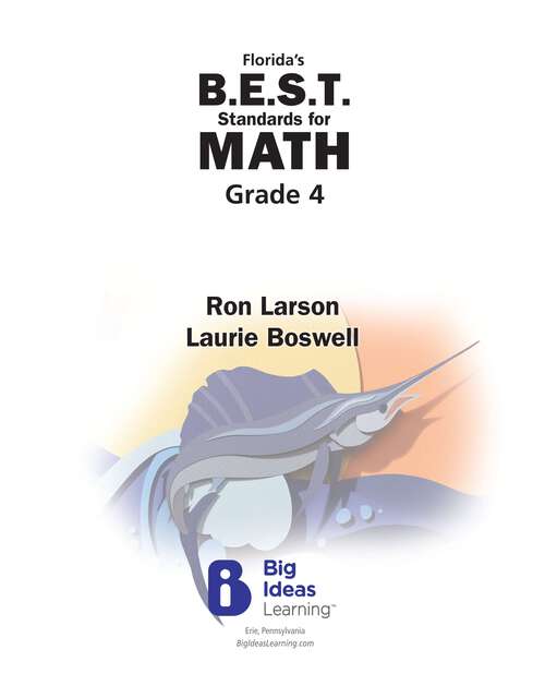 Book cover of Florida's B.E.S.T. Standards for MATH 2023 Grade 4