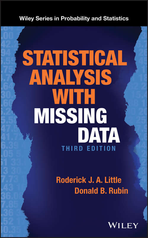 Book cover of Statistical Analysis with Missing Data (3) (Wiley Series in Probability and Statistics #333)