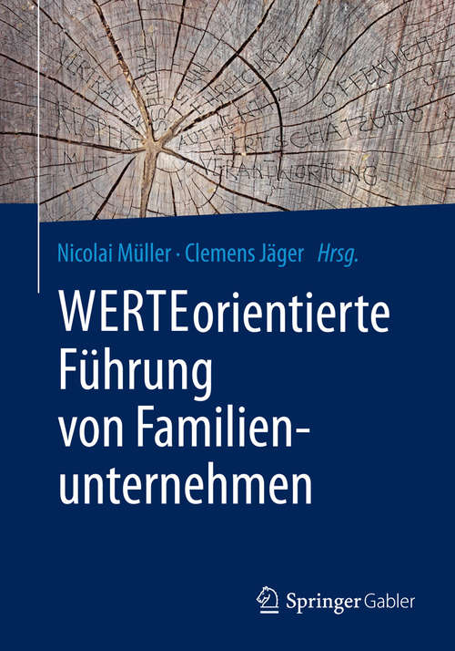 Book cover of WERTEorientierte Führung von Familienunternehmen