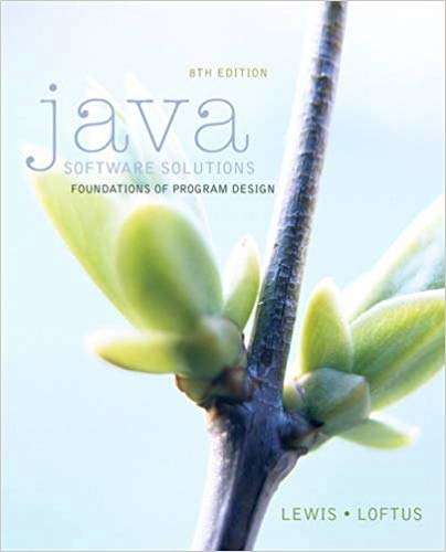 Book cover of Java Software Solutions (Eighth Edition)