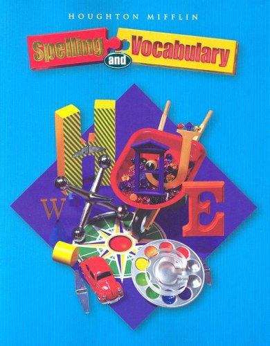 Book cover of Houghton Mifflin Spelling and Vocabulary (Level #4)