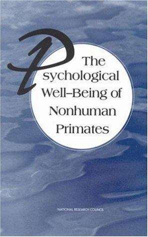 Book cover of The Psychological Well-Being of Nonhuman Primates