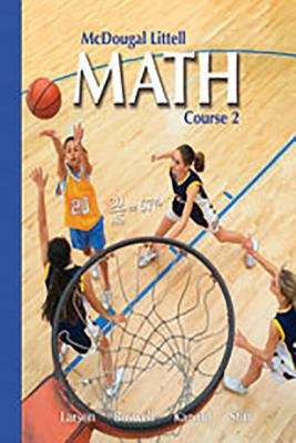 Book cover of McDougal Littell Middle School Math: Course 2