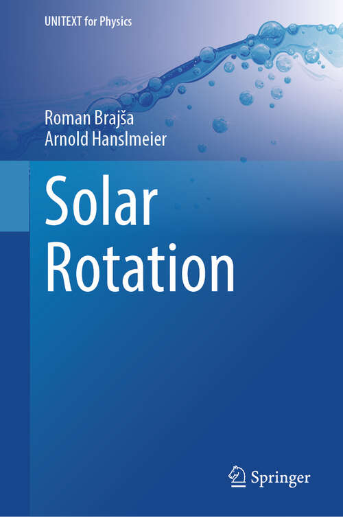 Book cover of Solar Rotation (UNITEXT for Physics)