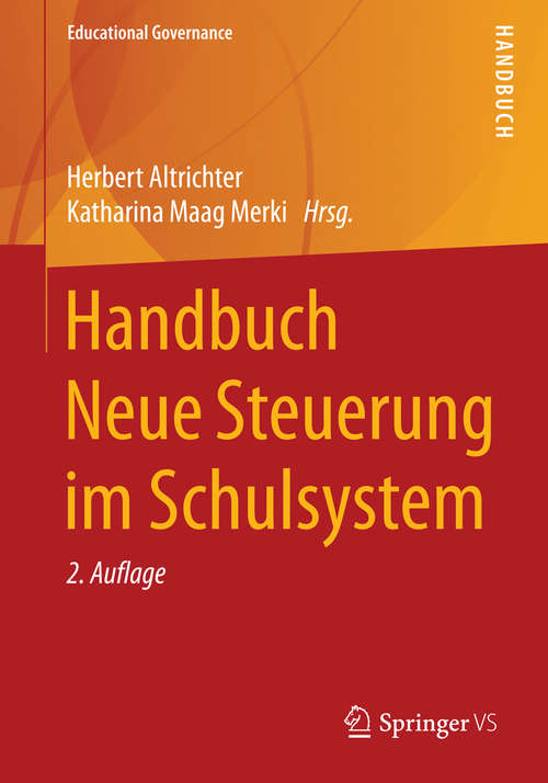 Book cover of Handbuch Neue Steuerung im Schulsystem