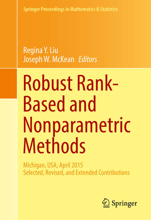 Book cover of Robust Rank-Based and Nonparametric Methods