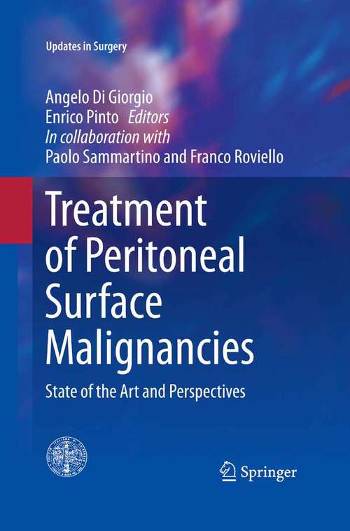 Book cover of Treatment of Peritoneal Surface Malignancies