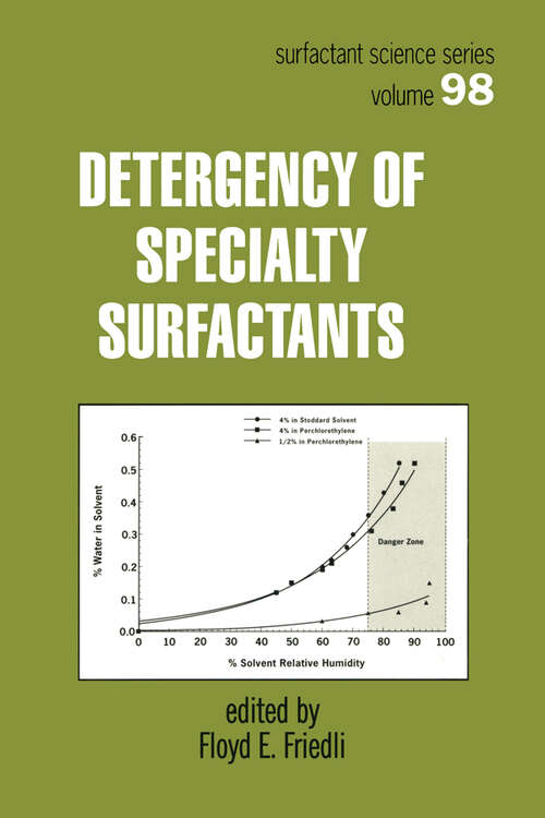 Book cover of Detergency of Specialty Surfactants