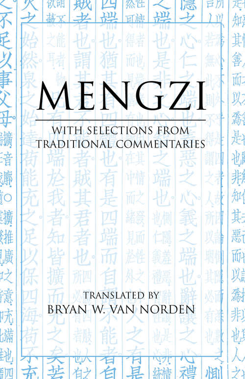 Book cover of Mengzi: With Selections from Traditional Commentaries