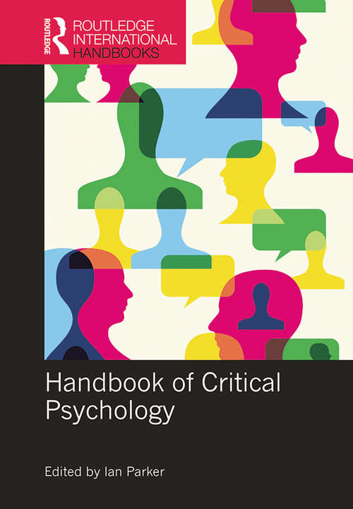 Book cover of Handbook of Critical Psychology (Routledge International Handbooks)