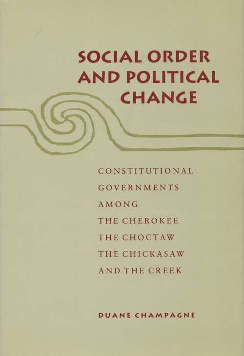 Book cover of Social Order and Political Change (1)