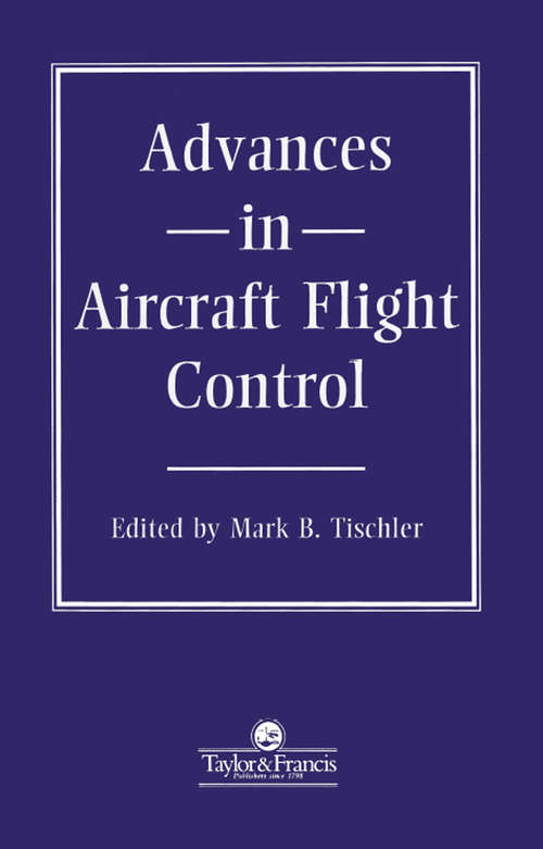 Book cover of Advances In Aircraft Flight Control