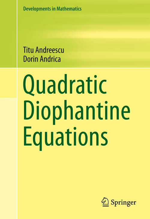 Book cover of Quadratic Diophantine Equations