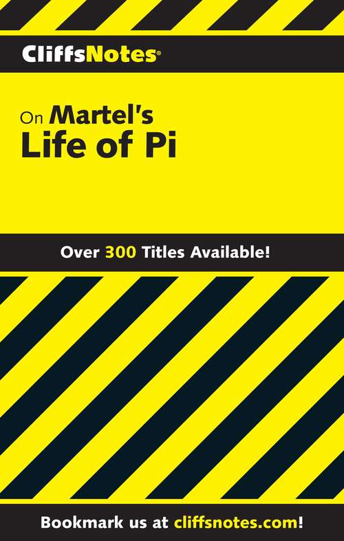 Book cover of CliffsNotes on Martels Life of Pi