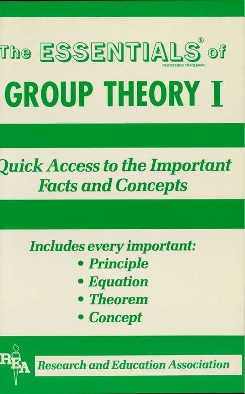 Book cover of Group Theory I Essentials