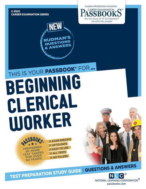 Book cover of Beginning Clerical Worker: Passbooks Study Guide (Career Examination Series)