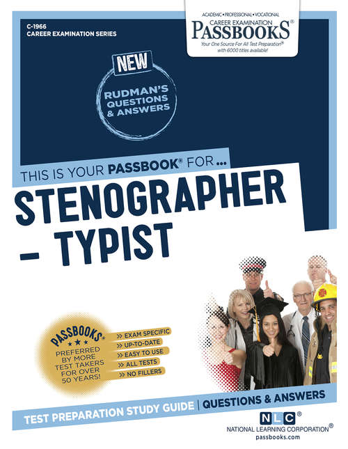 Book cover of Stenographer-Typist: Passbooks Study Guide (Career Examination Series: C-768)